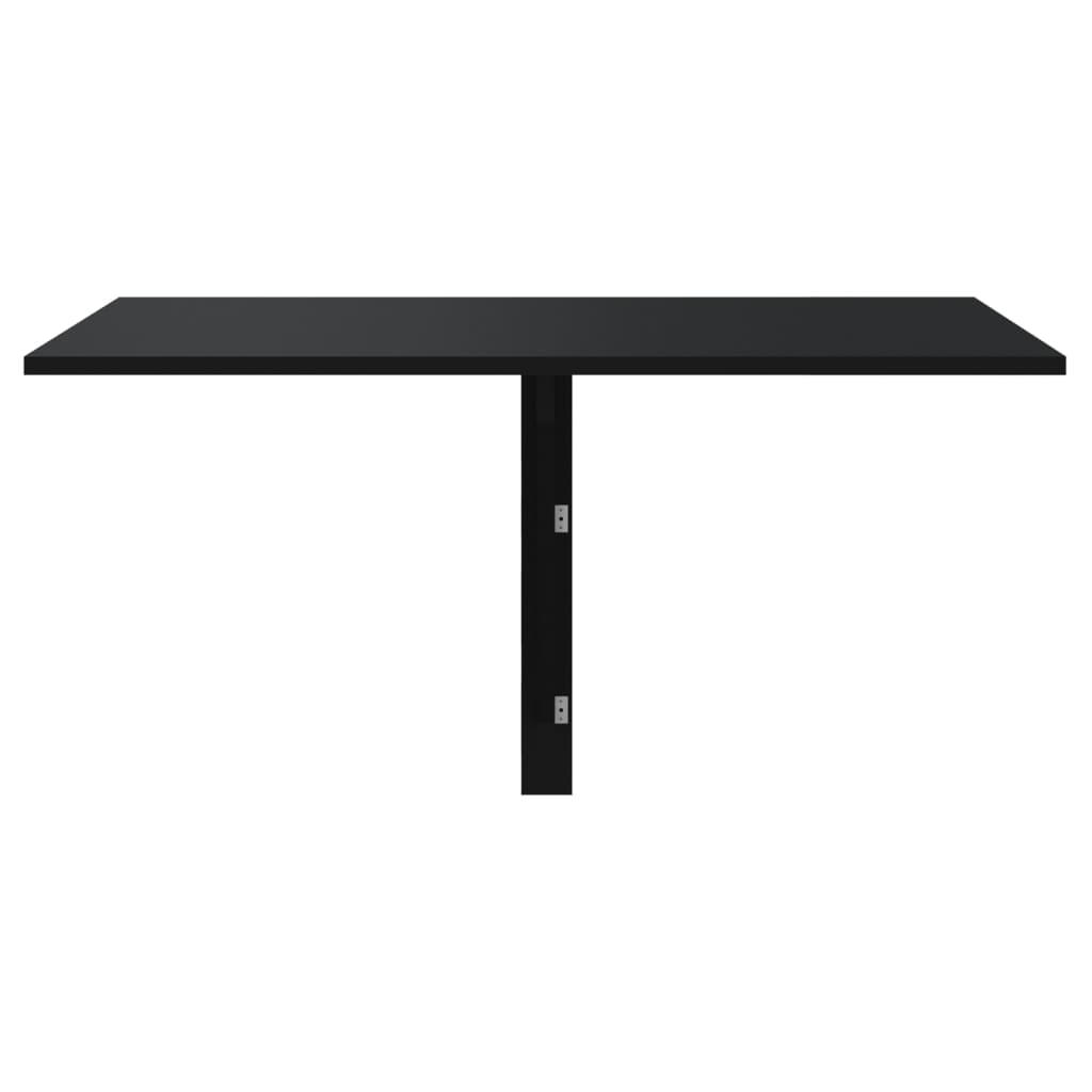 Folding Wall Table Black 100x60x56 cm Engineered Wood- Wall Shelves & Ledges - HomeShopIreland - 