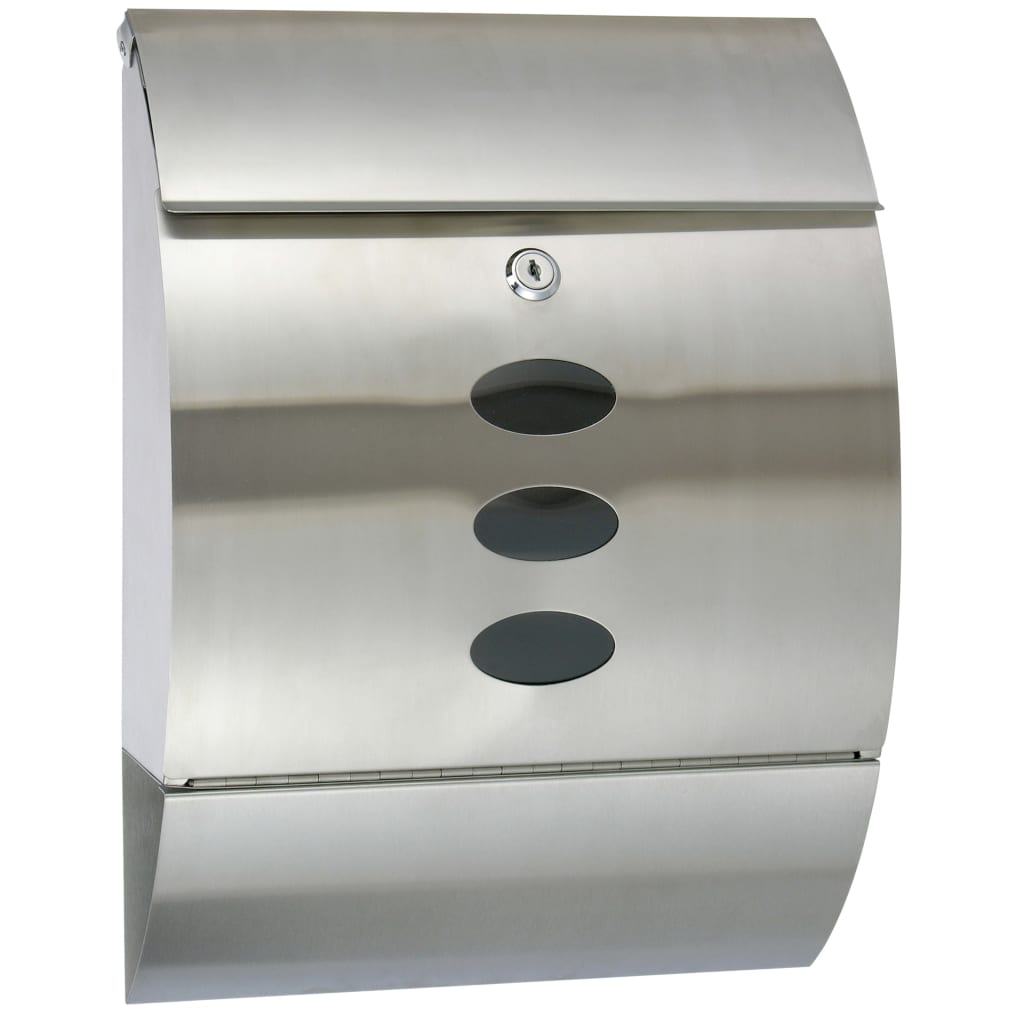 HI Letter Box Stainless Steel 30x12x40 cm- Post Boxes - HomeShopIreland - HI - Post Boxes - HI Letter Box Stainless Steel 30x12x40 cm