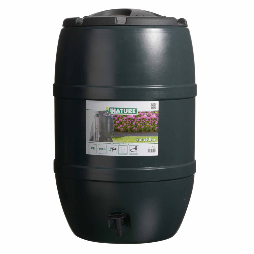 Nature Rainbutt 120L 51x81cm Green- Rain Barrels - HomeShopIreland - Nature - Rain Barrels - Nature Rainbutt 120L 51x81cm Green