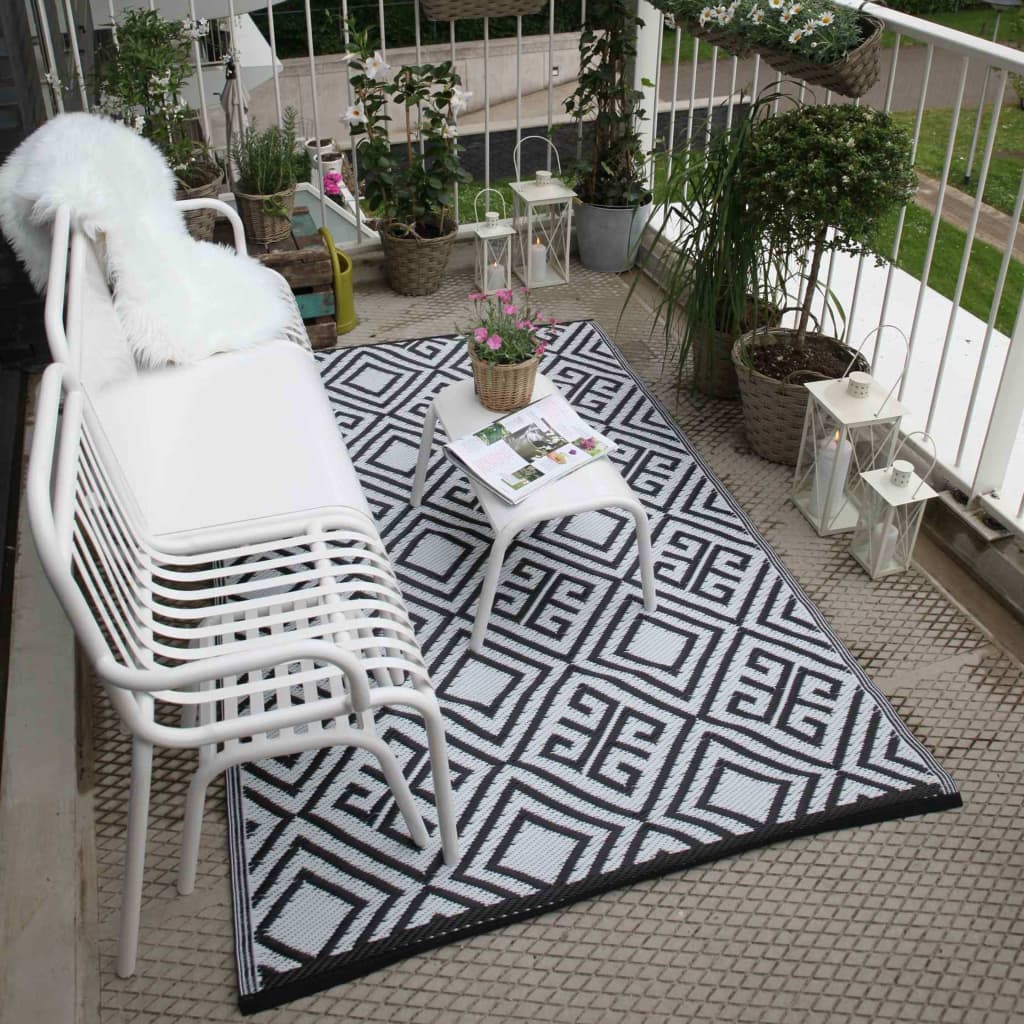 Esschert Design Outdoor Rug 120x186 cm Graphic OC12- Outdoor Blankets - HomeShopIreland - Esschert Design - Outdoor Blankets - Esschert Design Outdoor Rug 120x186 cm Graphic OC12