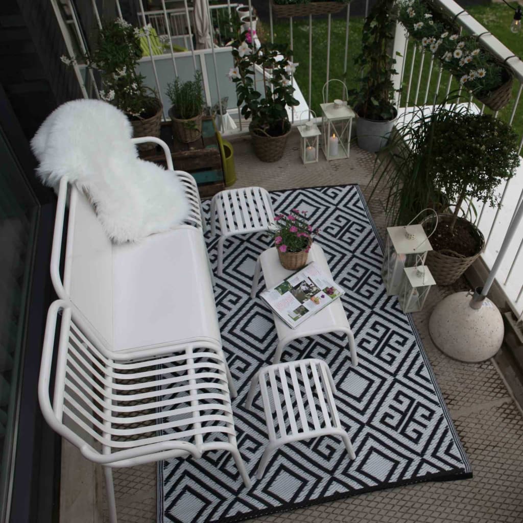 Esschert Design Outdoor Rug 120x186 cm Graphic OC12- Outdoor Blankets - HomeShopIreland - Esschert Design - Outdoor Blankets - Esschert Design Outdoor Rug 120x186 cm Graphic OC12