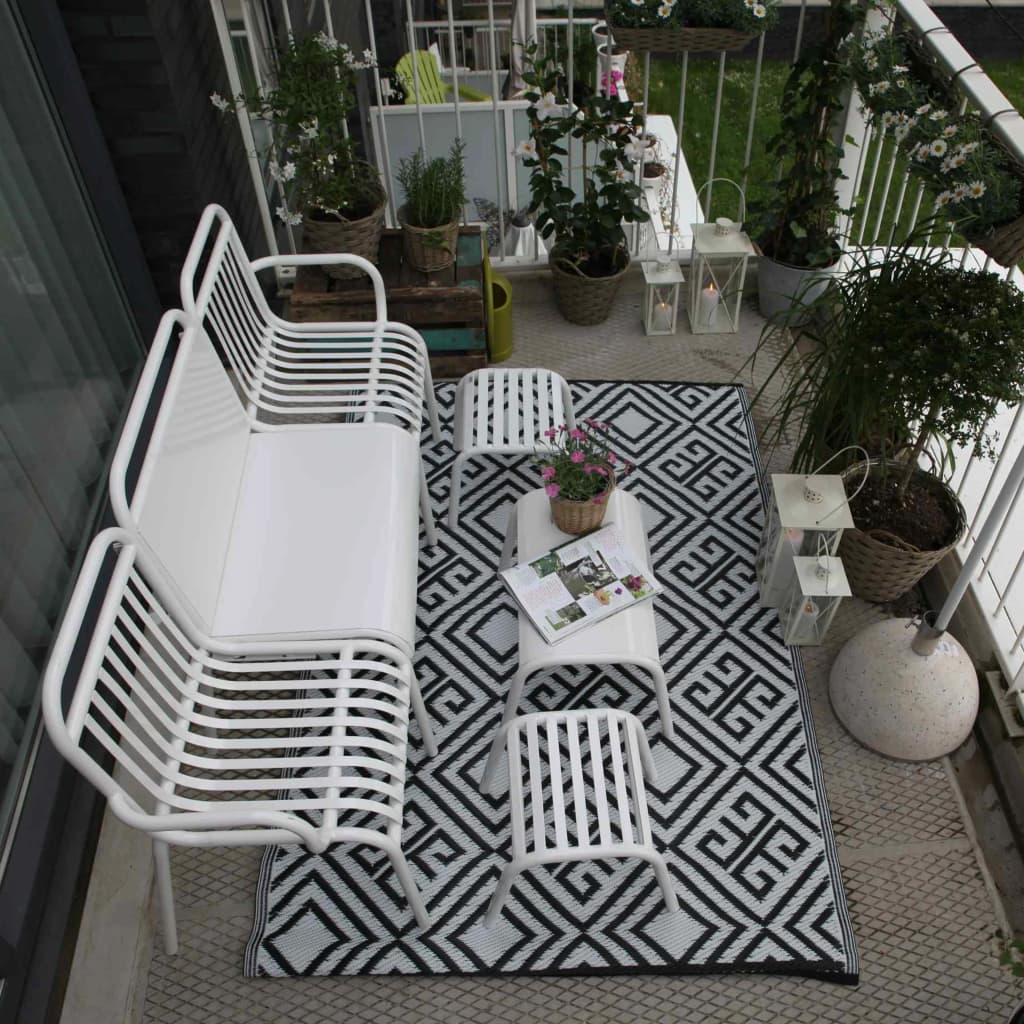 Esschert Design Outdoor Rug 120x186 cm Graphic OC12- Outdoor Blankets - HomeShopIreland - Esschert Design - Outdoor Blankets - Esschert Design Outdoor Rug 120x186 cm Graphic OC12