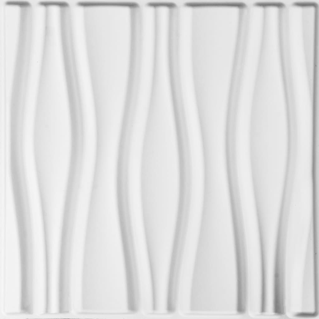 WallArt 3D Wall Panels Flows 12 pcs GA-WA14- Wall Panelling - HomeShopIreland - WallArt - Wall Panelling - WallArt 3D Wall Panels Flows 12 pcs GA-WA14