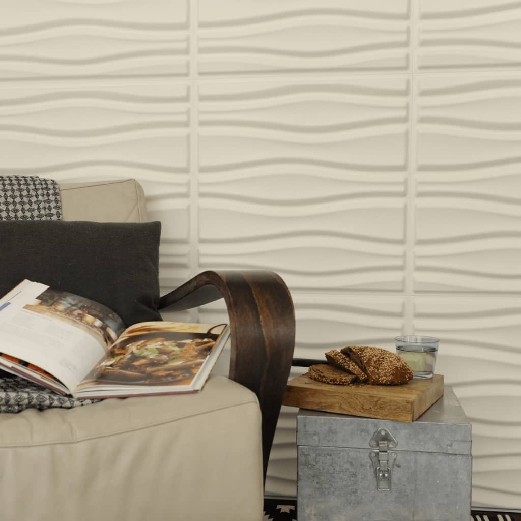 WallArt 3D Wall Panels Flows 12 pcs GA-WA14- Wall Panelling - HomeShopIreland - WallArt - Wall Panelling - WallArt 3D Wall Panels Flows 12 pcs GA-WA14