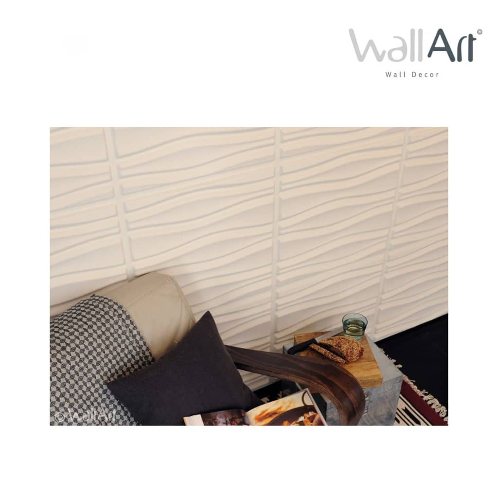 WallArt 3D Wall Panels Flows 12 pcs GA-WA14- Wall Panelling - HomeShopIreland - WallArt - Wall Panelling - WallArt 3D Wall Panels Flows 12 pcs GA-WA14
