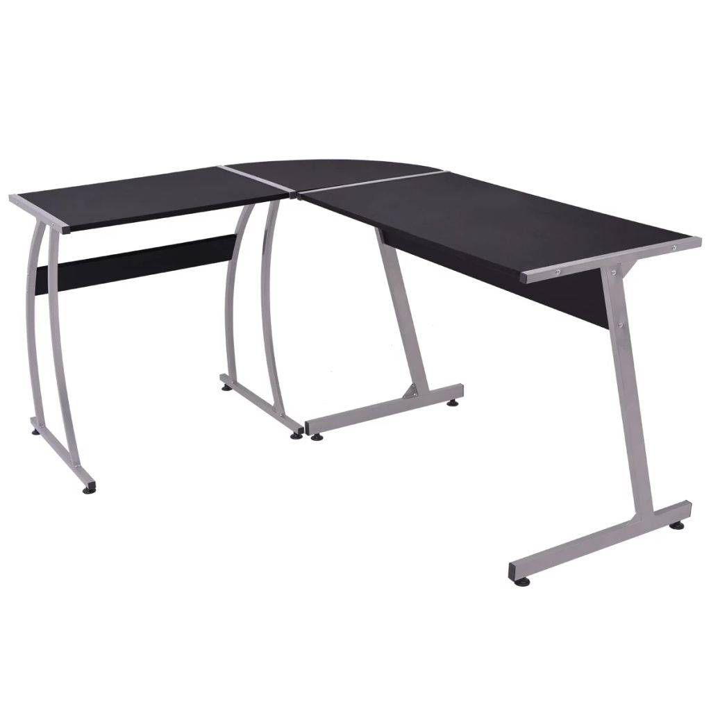 Corner Desk L-Shaped Black- Desks - HomeShopIreland - Home Shop Ireland - Desks - Corner Desk L-Shaped Black