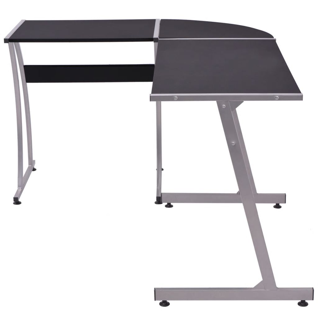 Corner Desk L-Shaped Black- Desks - HomeShopIreland - Home Shop Ireland - Desks - Corner Desk L-Shaped Black