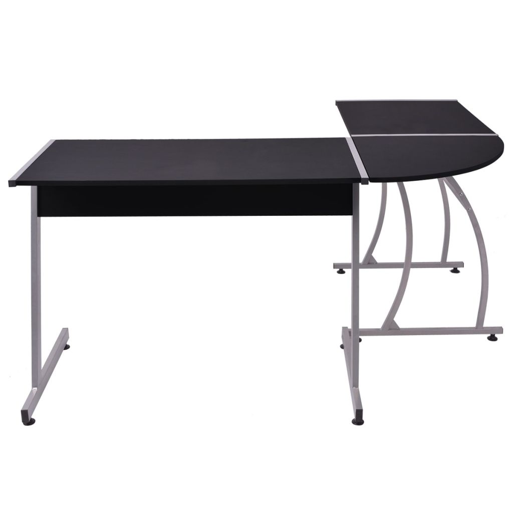 Corner Desk L-Shaped Black- Desks - HomeShopIreland - Home Shop Ireland - Desks - Corner Desk L-Shaped Black