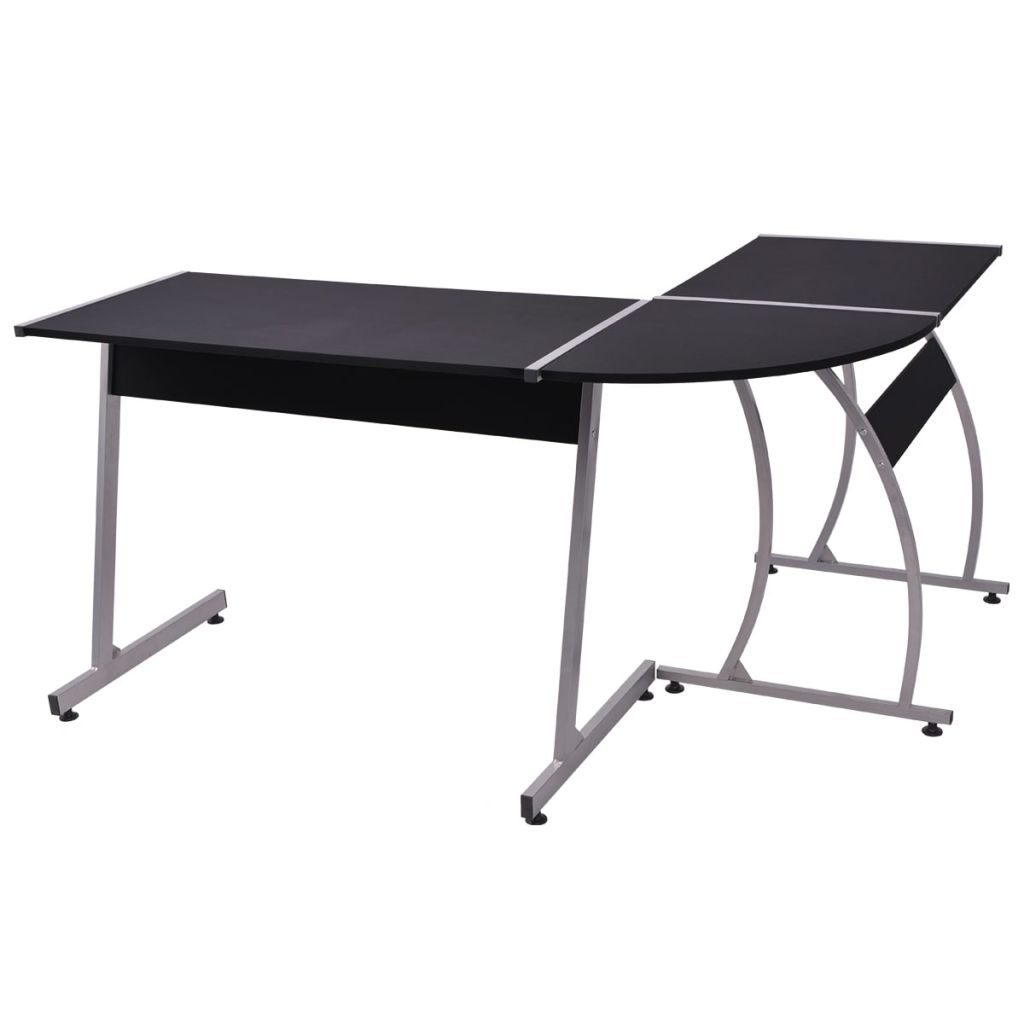 Corner Desk L-Shaped Black- Desks - HomeShopIreland - Home Shop Ireland - Desks - Corner Desk L-Shaped Black