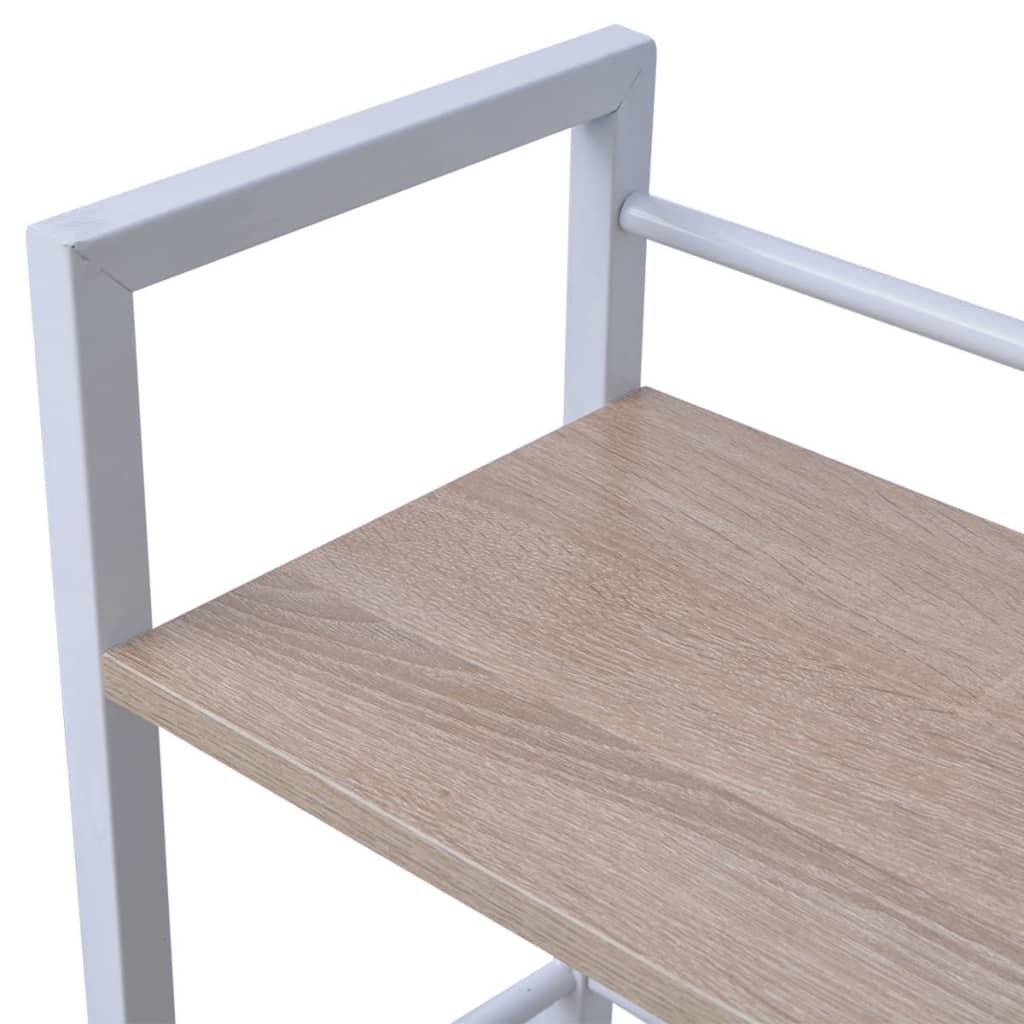 Desk with 4-Tier Bookcase Oak- Desks - HomeShopIreland - Home Shop Ireland - Desks - Desk with 4-Tier Bookcase Oak