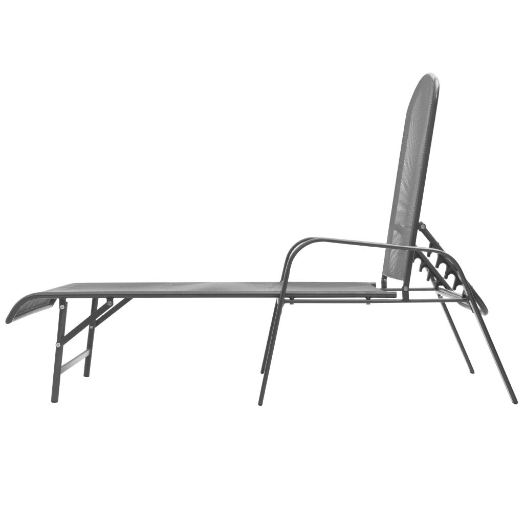 Sun Loungers 2 pcs with Table Steel Anthracite- Sunloungers - HomeShopIreland - Home Shop Ireland - Sunloungers - Sun Loungers 2 pcs with Table Steel Anthracite