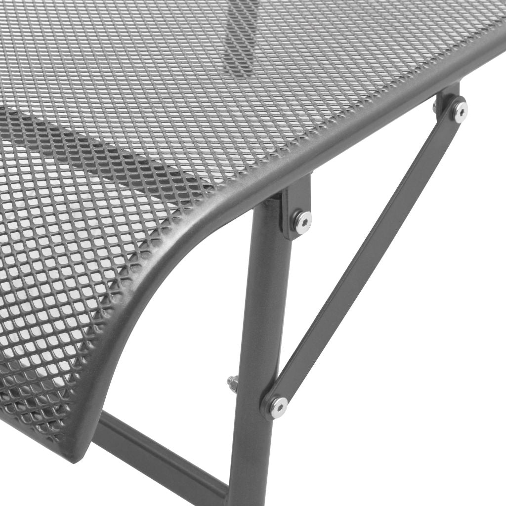 Sun Loungers 2 pcs with Table Steel Anthracite- Sunloungers - HomeShopIreland - Home Shop Ireland - Sunloungers - Sun Loungers 2 pcs with Table Steel Anthracite