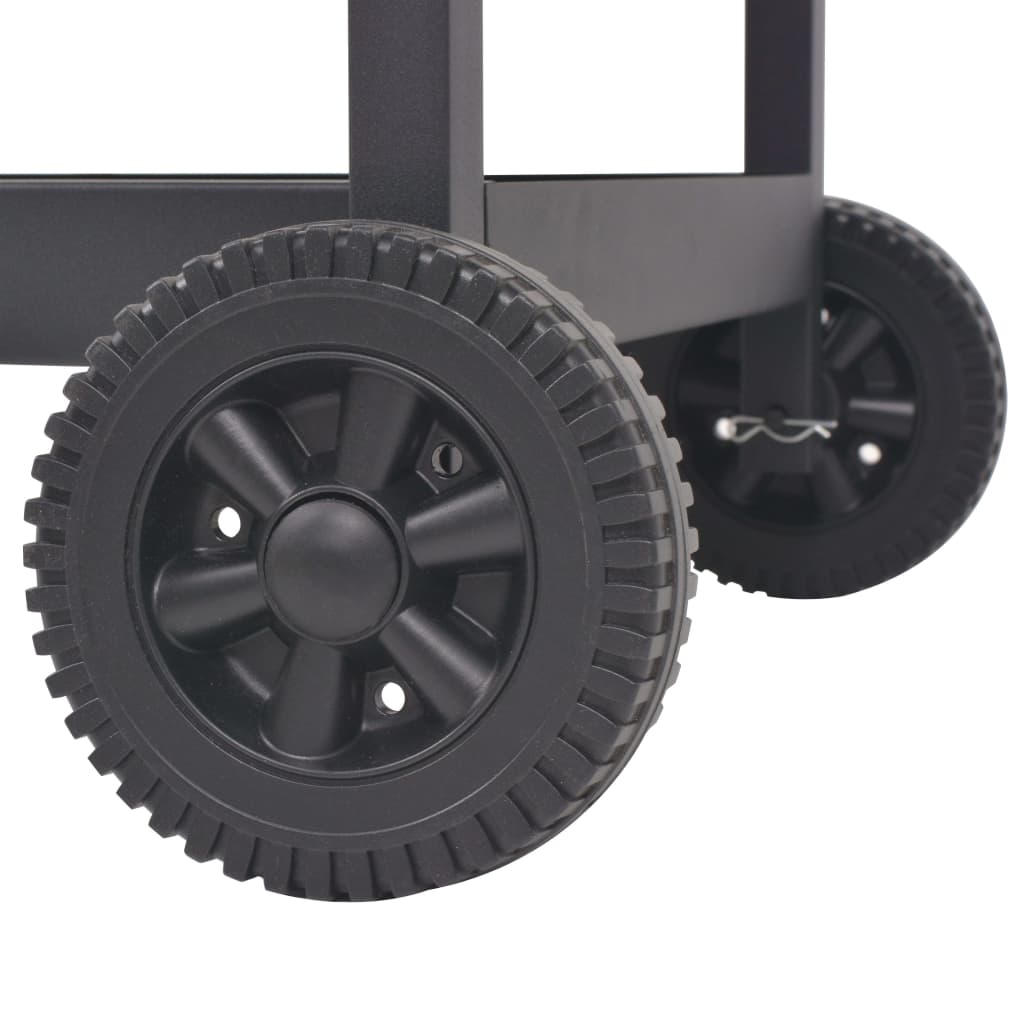 BBQ Charcoal Smoker with Bottom Shelf Black- Outdoor Grills - HomeShopIreland - Home Shop Ireland - Outdoor Grills - BBQ Charcoal Smoker with Bottom Shelf Black