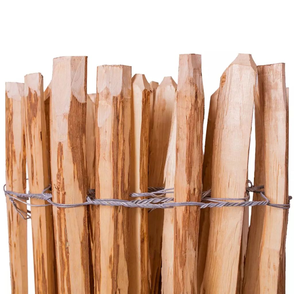 Picket Fence Hazel Wood 90x500 cm- Fence Panels - HomeShopIreland - Home Shop Ireland - Fence Panels - Picket Fence Hazel Wood 90x500 cm