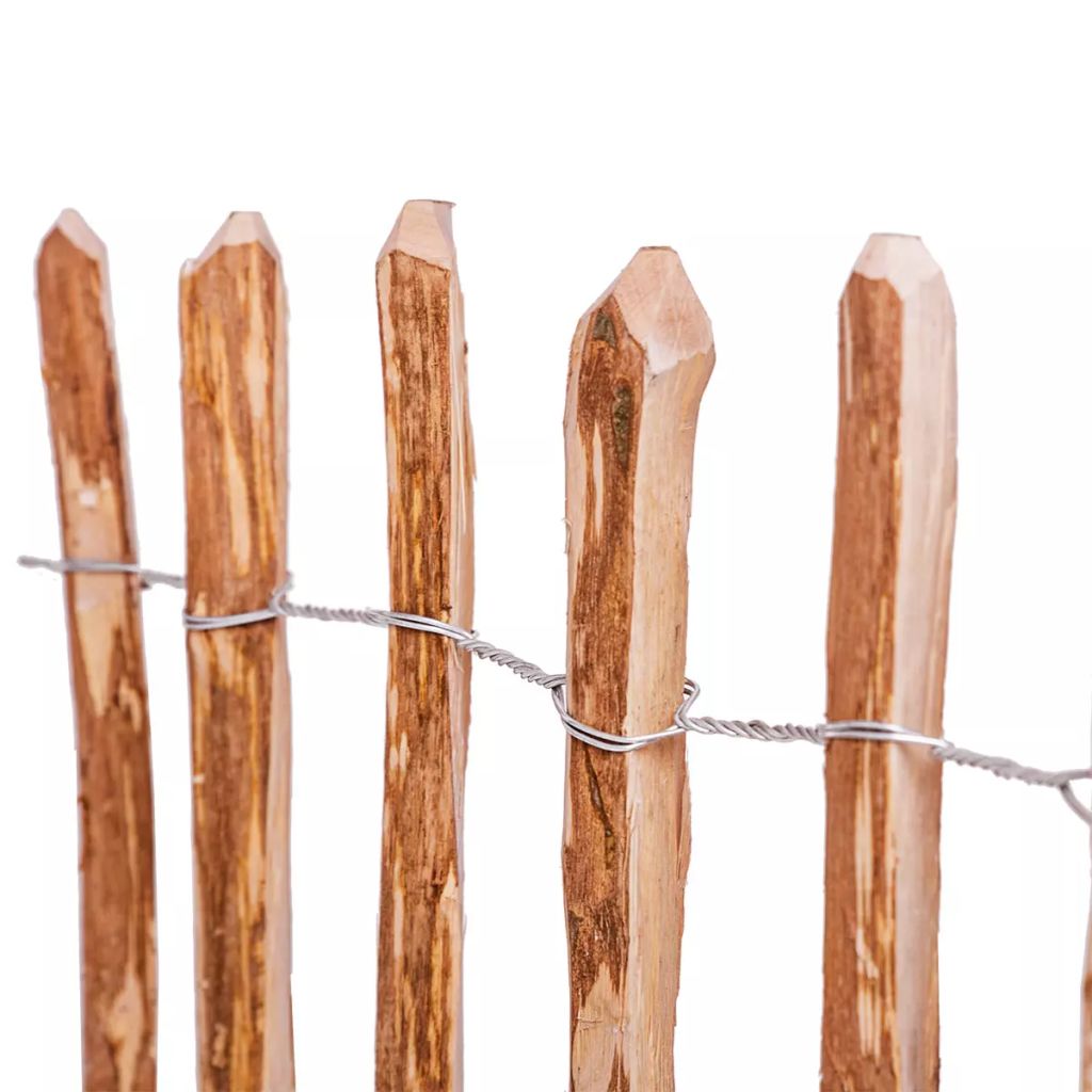 Picket Fence Hazel Wood 90x500 cm- Fence Panels - HomeShopIreland - Home Shop Ireland - Fence Panels - Picket Fence Hazel Wood 90x500 cm