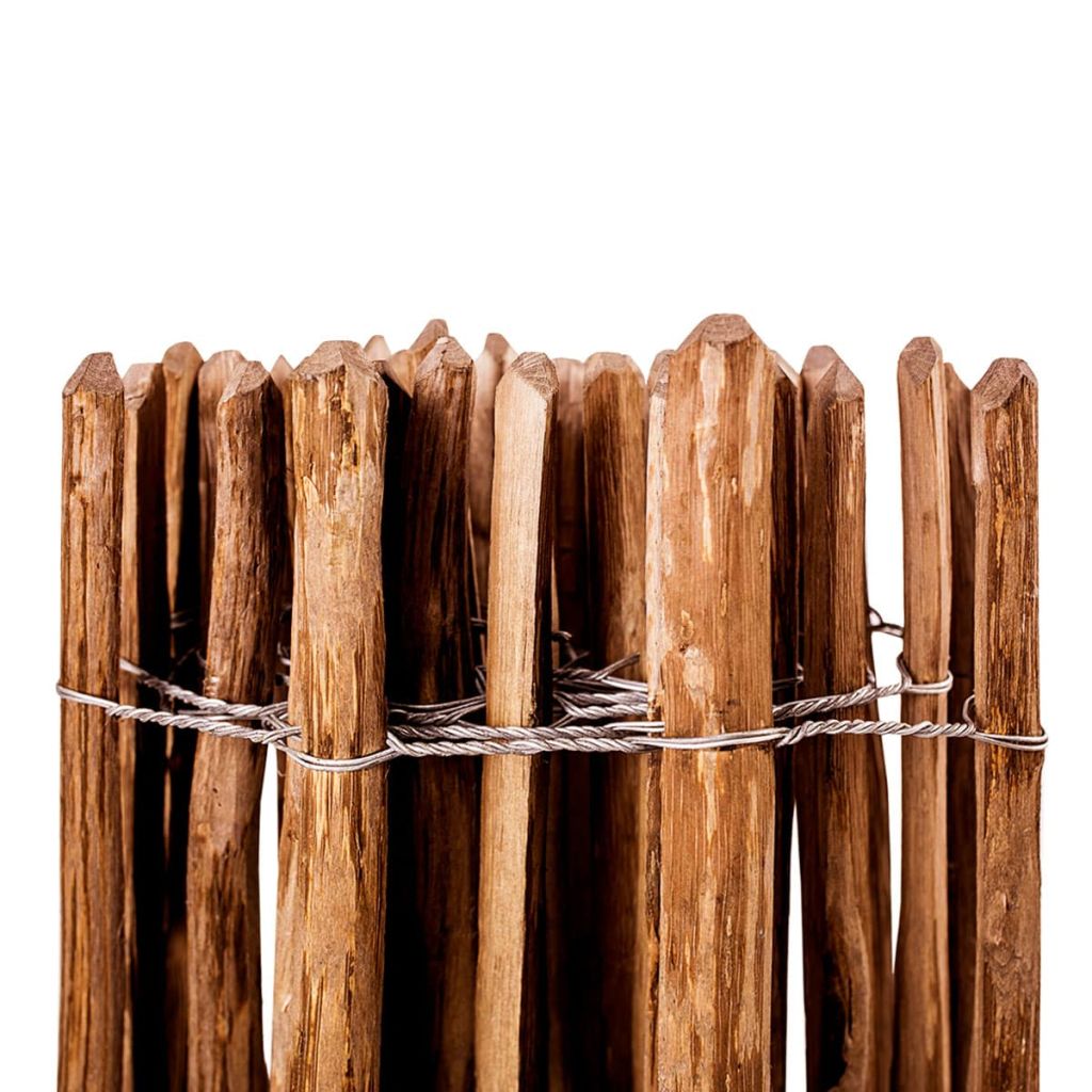 Picket Fence Hazel Wood 60x500 cm- Fence Panels - HomeShopIreland - Home Shop Ireland - Fence Panels - Picket Fence Hazel Wood 60x500 cm