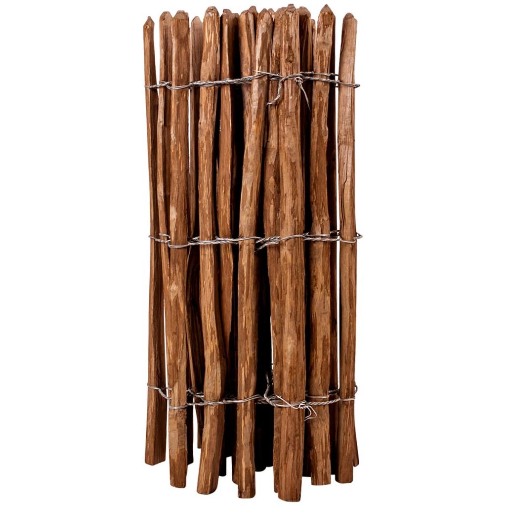 Picket Fence Hazel Wood 90x500 cm- Fence Panels - HomeShopIreland - Home Shop Ireland - Fence Panels - Picket Fence Hazel Wood 90x500 cm