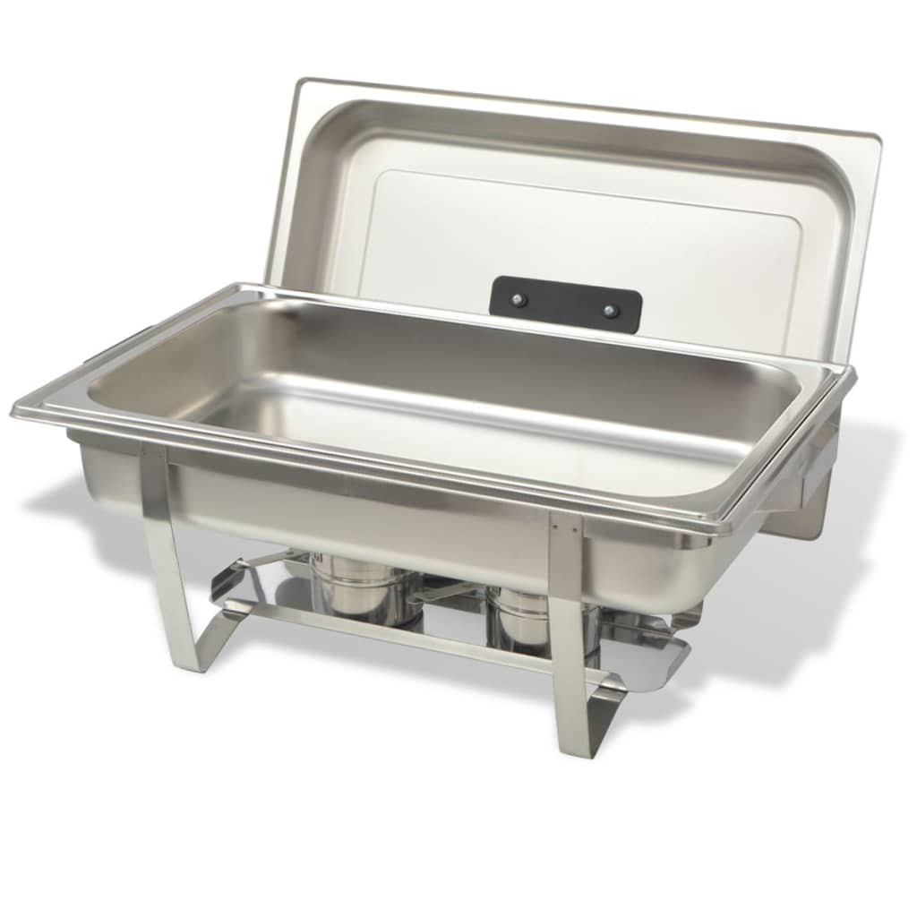 2 Piece Chafing Dish Set Stainless Steel- Chafing Dishes - HomeShopIreland - Home Shop Ireland - Chafing Dishes - 2 Piece Chafing Dish Set Stainless Steel