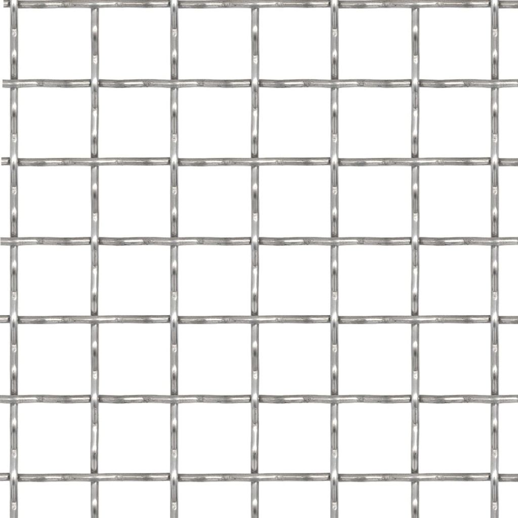 Crimped Garden Wire Fence Stainless Steel 100x85 cm 11x11x2 mm- Fence Panels - HomeShopIreland - Home Shop Ireland - Fence Panels - Crimped Garden Wire Fence Stainless Steel 100x85 cm 11x11x2 mm