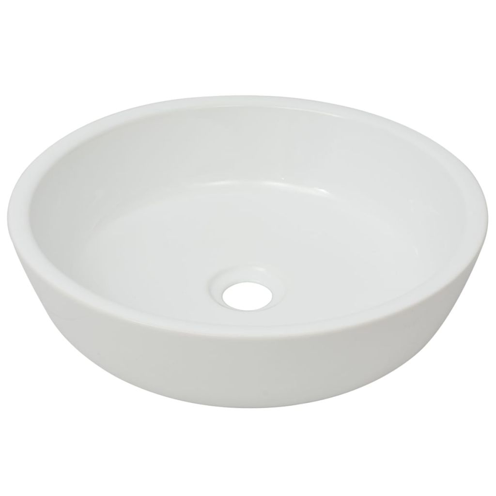 Basin Round Ceramic White 42x12 cm- Bathroom Basins - HomeShopIreland - Home Shop Ireland - Bathroom Basins - Basin Round Ceramic White 42x12 cm