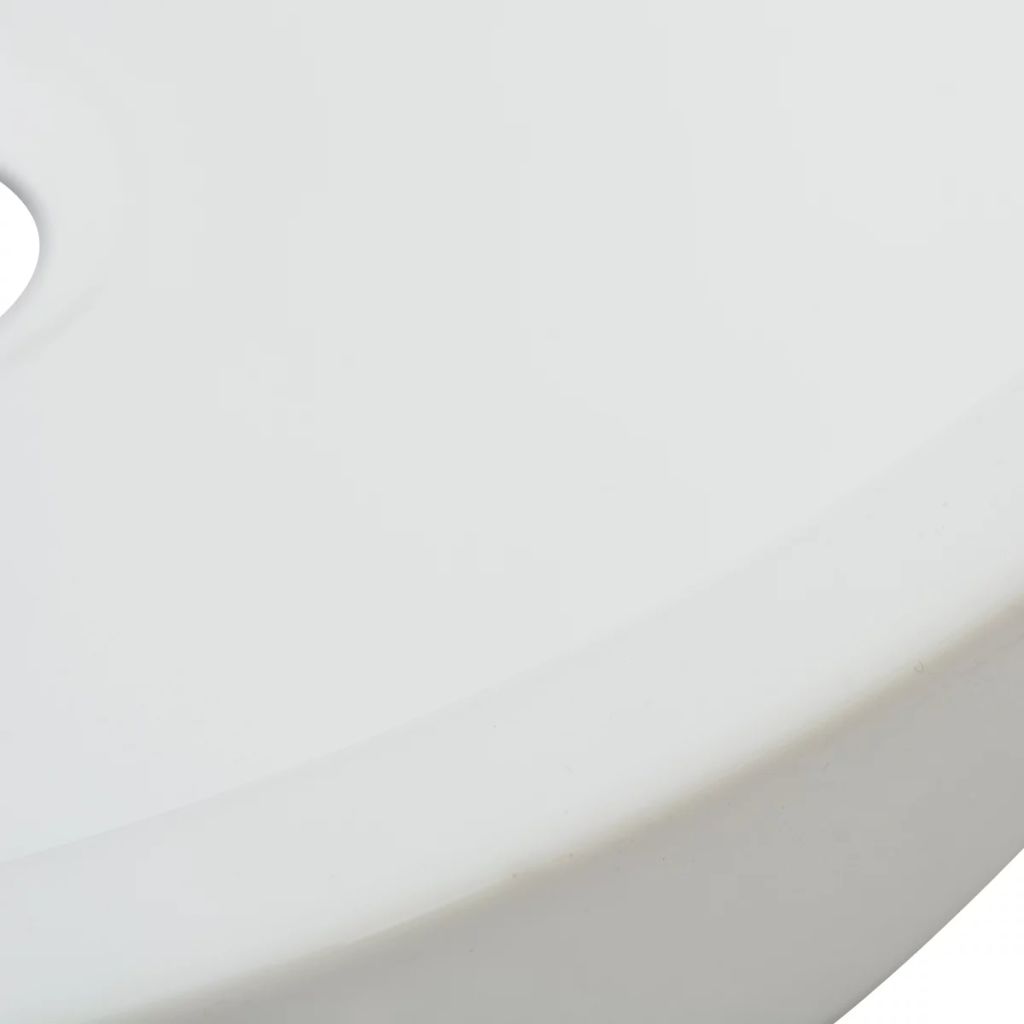 Basin Round Ceramic White 42x12 cm- Bathroom Basins - HomeShopIreland - Home Shop Ireland - Bathroom Basins - Basin Round Ceramic White 42x12 cm