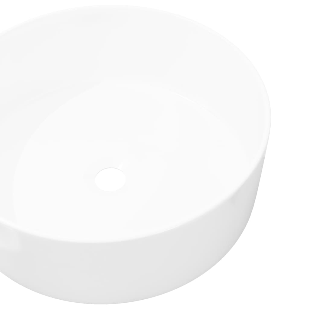 Basin Round Ceramic White 40x15 cm- Bathroom Basins - HomeShopIreland - Home Shop Ireland - Bathroom Basins - Basin Round Ceramic White 40x15 cm