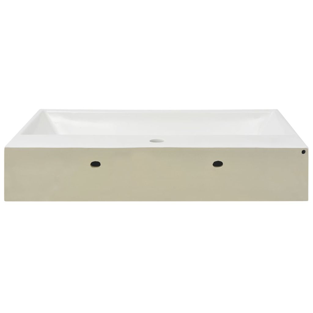 Basin with Faucet Hole Ceramic White 76x42.5x14.5 cm- Bathroom Basins - HomeShopIreland - Home Shop Ireland - Bathroom Basins - Basin with Faucet Hole Ceramic White 76x42.5x14.5 cm