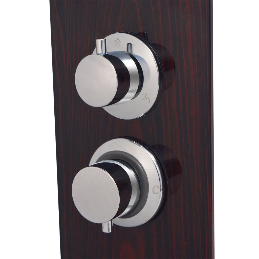 Shower Panel System Glass Brown- Bathtub & Shower Jets - HomeShopIreland - Home Shop Ireland - Bathtub & Shower Jets - Shower Panel System Glass Brown