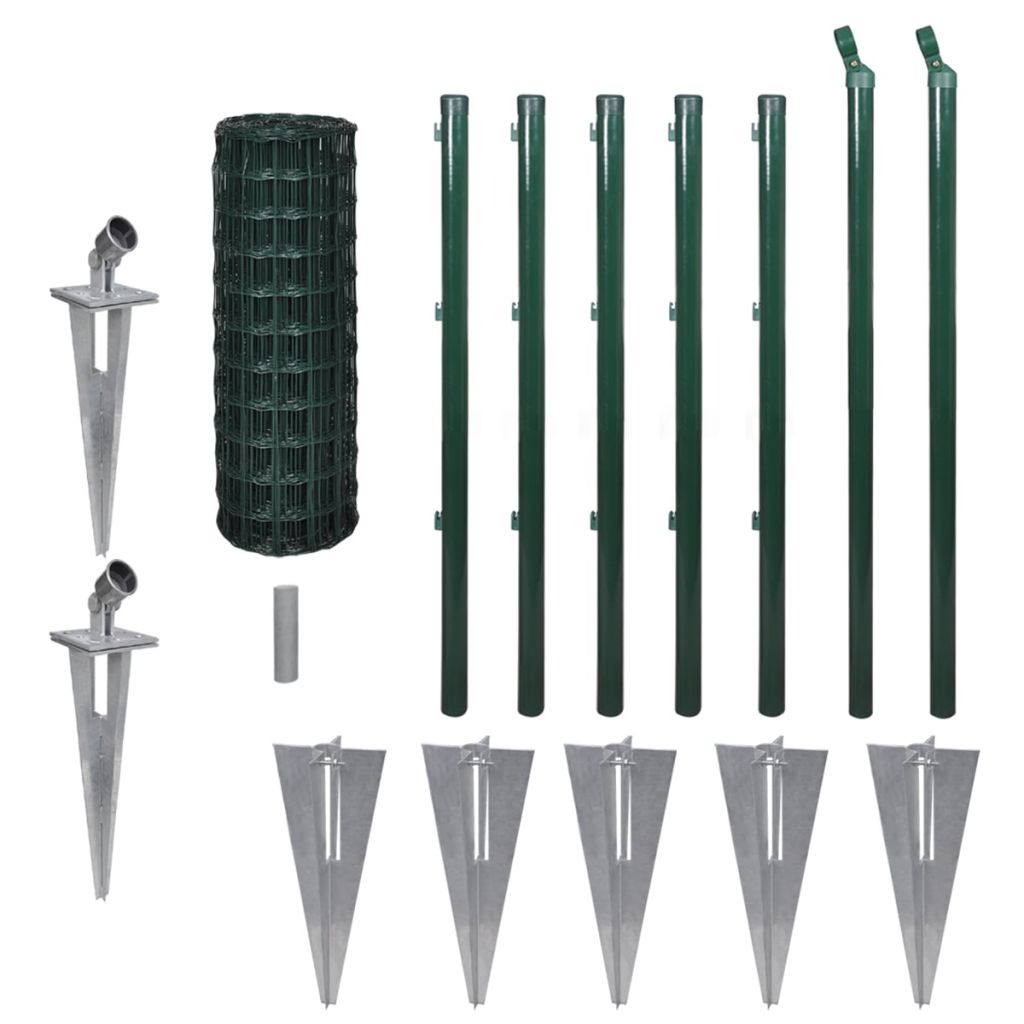 Euro Fence Steel 10x0.8 m Green- Fence Panels - HomeShopIreland - Home Shop Ireland - Fence Panels - Euro Fence Steel 10x0.8 m Green