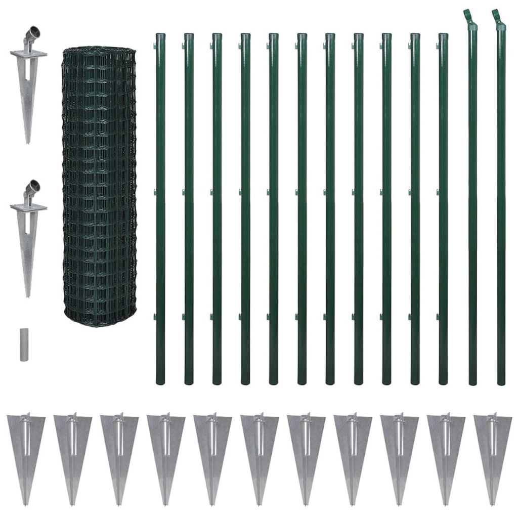 Euro Fence Steel 25x1.5 m Green- Fence Panels - HomeShopIreland - Home Shop Ireland - Fence Panels - Euro Fence Steel 25x1.5 m Green
