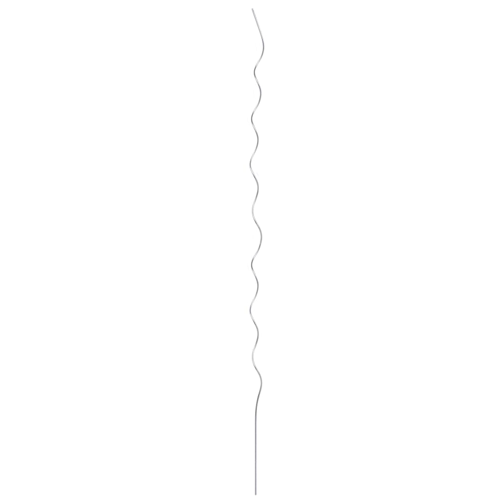 5 pcs Spiral Plant Supports 170 cm Galvanised Steel- Plant Cages & Supports - HomeShopIreland - Home Shop Ireland - Plant Cages & Supports - 5 pcs Spiral Plant Supports 170 cm Galvanised Steel