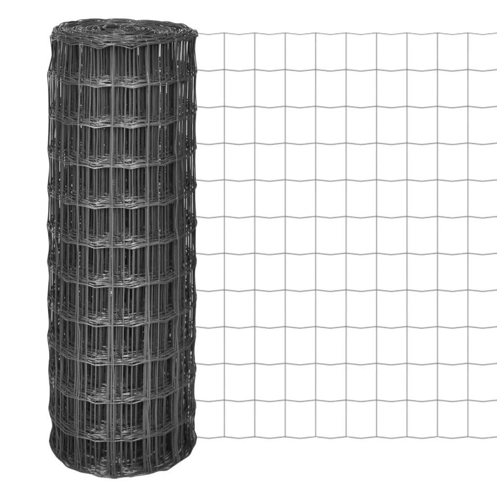 Euro Fence Steel 25x0.8 m Grey- Fence Panels - HomeShopIreland - Home Shop Ireland - Fence Panels - Euro Fence Steel 25x0.8 m Grey