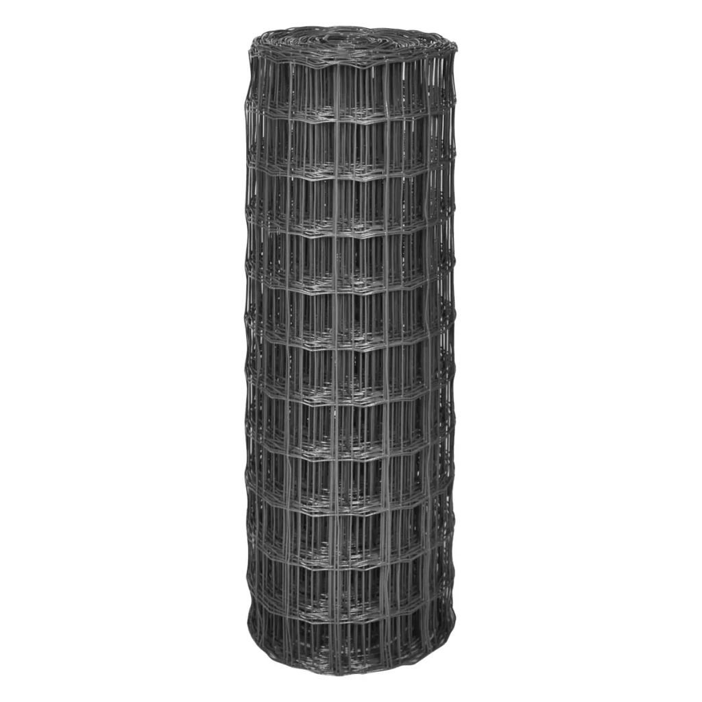 Euro Fence Steel 25x0.8 m Grey- Fence Panels - HomeShopIreland - Home Shop Ireland - Fence Panels - Euro Fence Steel 25x0.8 m Grey