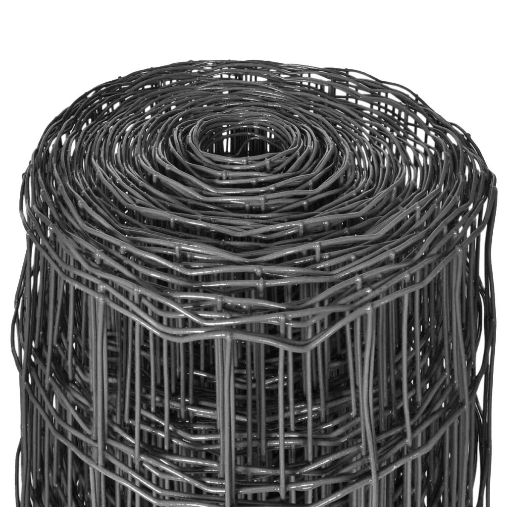 Euro Fence Steel 25x0.8 m Grey- Fence Panels - HomeShopIreland - Home Shop Ireland - Fence Panels - Euro Fence Steel 25x0.8 m Grey