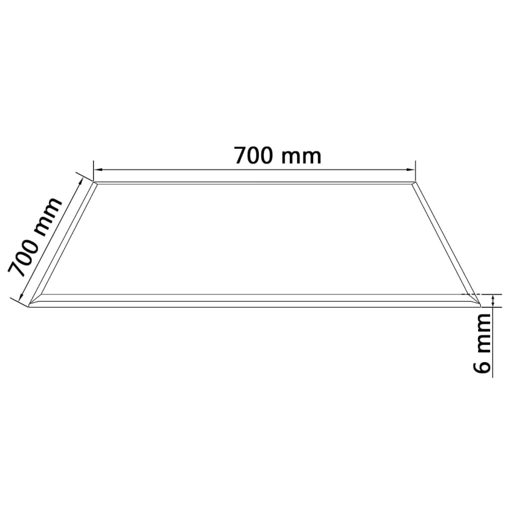 Table Top Tempered Glass Square 700x700 mm- Table Tops - HomeShopIreland - Home Shop Ireland - Table Tops - Table Top Tempered Glass Square 700x700 mm
