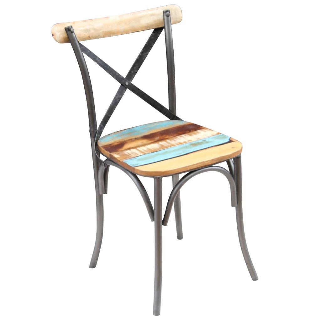 Dining Chairs 2 pcs Solid Reclaimed Wood- Kitchen & Dining Room Chairs - HomeShopIreland - Home Shop Ireland - Kitchen & Dining Room Chairs - Dining Chairs 2 pcs Solid Reclaimed Wood