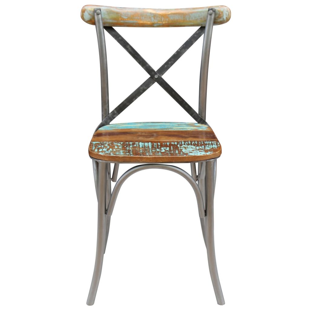 Dining Chairs 2 pcs Solid Reclaimed Wood- Kitchen & Dining Room Chairs - HomeShopIreland - Home Shop Ireland - Kitchen & Dining Room Chairs - Dining Chairs 2 pcs Solid Reclaimed Wood
