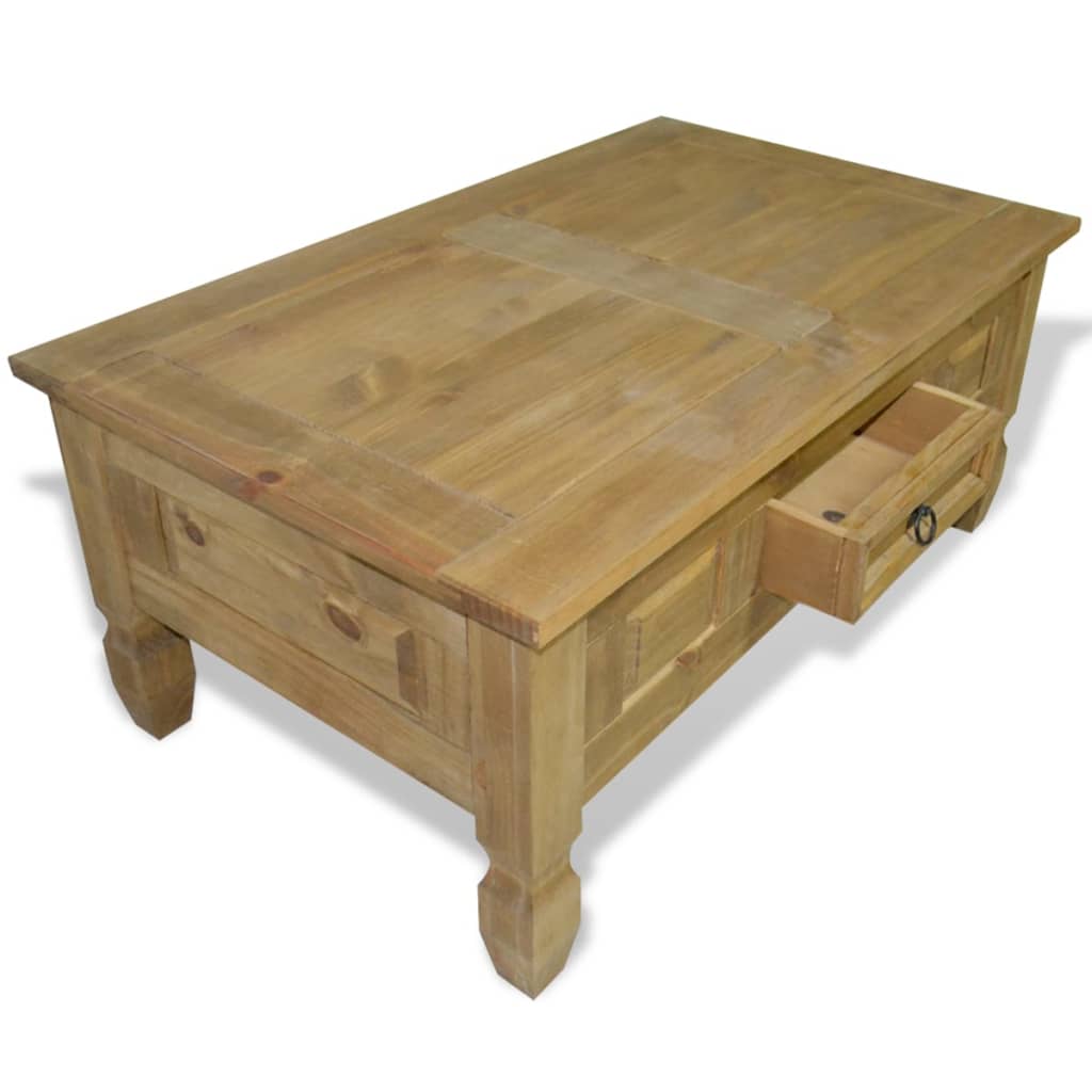 Coffee Table Mexican Pine Corona Range 100x60x45 cm- Coffee Tables - HomeShopIreland - Home Shop Ireland - Coffee Tables - Coffee Table Mexican Pine Corona Range 100x60x45 cm