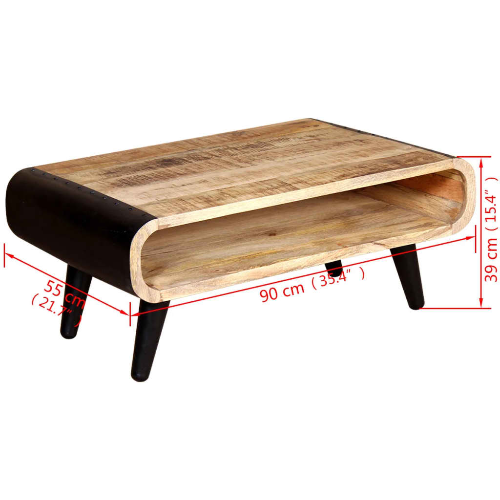 Coffee Table Rough Mango Wood 90x55x39 cm- Coffee Tables - HomeShopIreland - Home Shop Ireland - Coffee Tables - Coffee Table Rough Mango Wood 90x55x39 cm