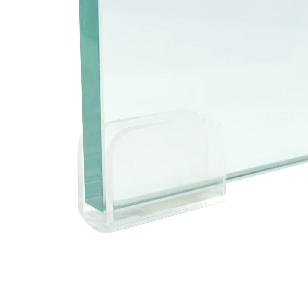 TV Stand/Monitor Riser Glass Clear 80x30x13 cm- Entertainment Centres & TV Stands - HomeShopIreland - Home Shop Ireland - Entertainment Centres & TV Stands - TV Stand/Monitor Riser Glass Clear 80x30x13 cm