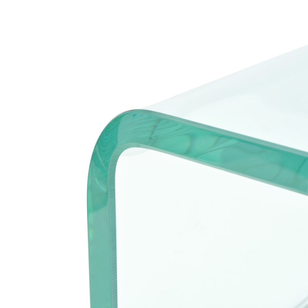 TV Stand/Monitor Riser Glass Clear 80x30x13 cm- Entertainment Centres & TV Stands - HomeShopIreland - Home Shop Ireland - Entertainment Centres & TV Stands - TV Stand/Monitor Riser Glass Clear 80x30x13 cm