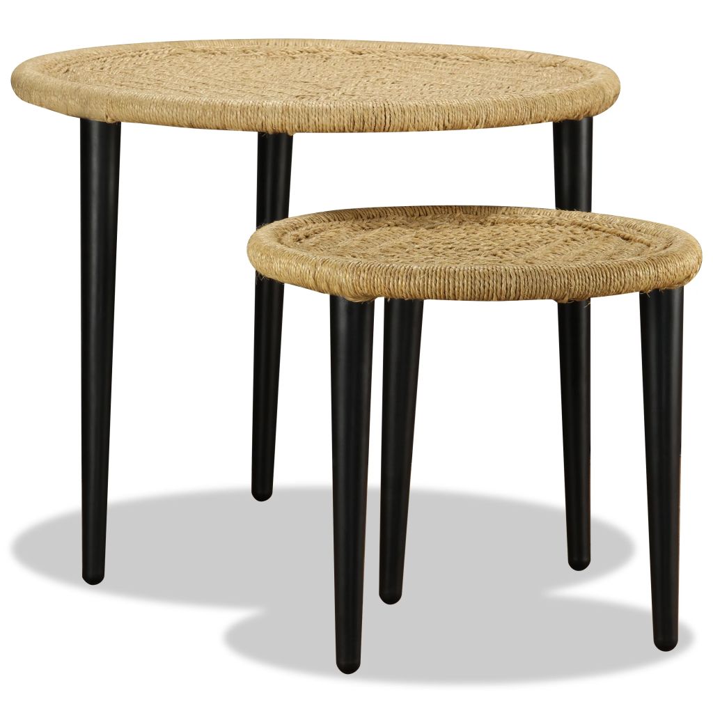 Coffee Table Set 2 Pieces Natural Jute- Coffee Tables - HomeShopIreland - Home Shop Ireland - Coffee Tables - Coffee Table Set 2 Pieces Natural Jute