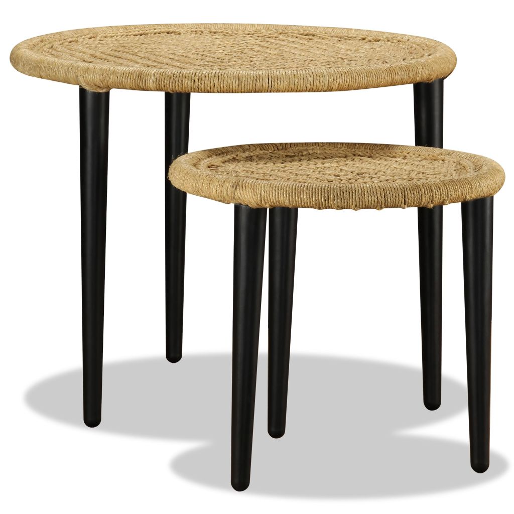 Coffee Table Set 2 Pieces Natural Jute- Coffee Tables - HomeShopIreland - Home Shop Ireland - Coffee Tables - Coffee Table Set 2 Pieces Natural Jute