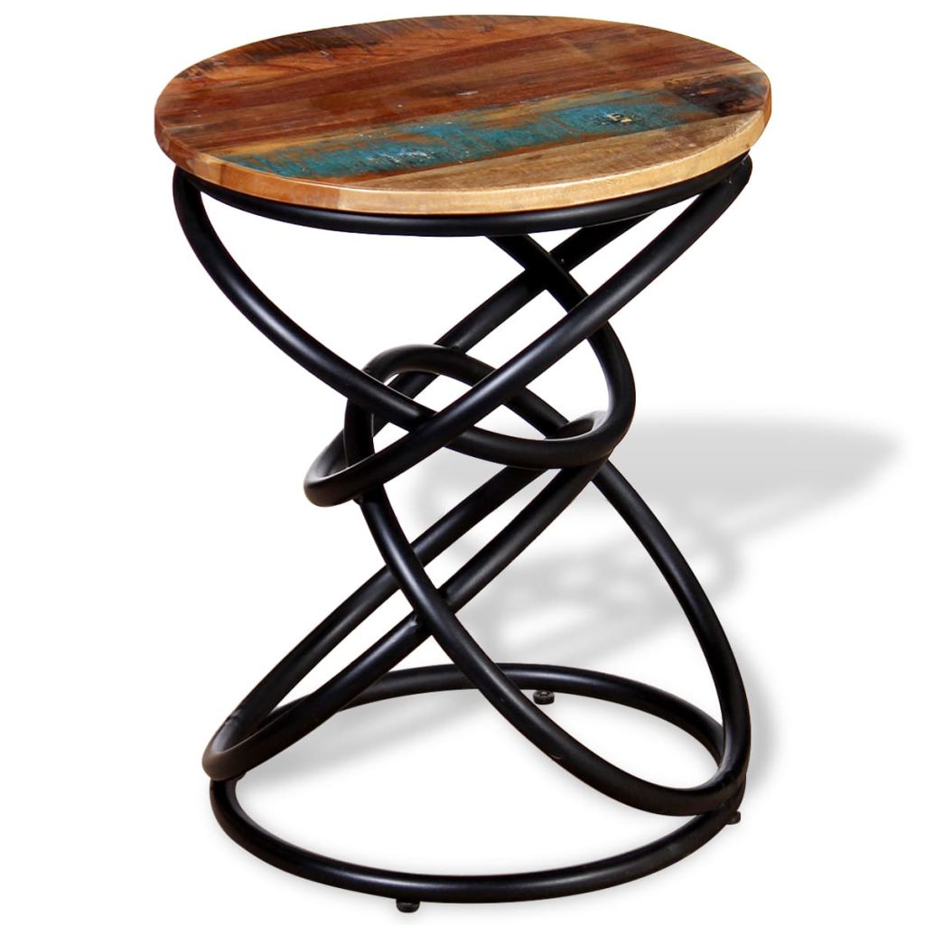 End Table Solid Reclaimed Wood- End Tables - HomeShopIreland - Home Shop Ireland - End Tables - End Table Solid Reclaimed Wood