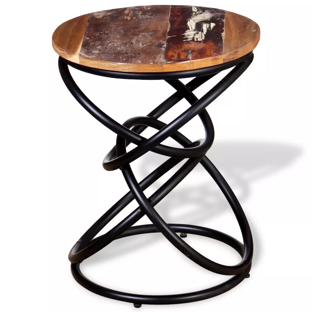 End Table Solid Reclaimed Wood- End Tables - HomeShopIreland - Home Shop Ireland - End Tables - End Table Solid Reclaimed Wood