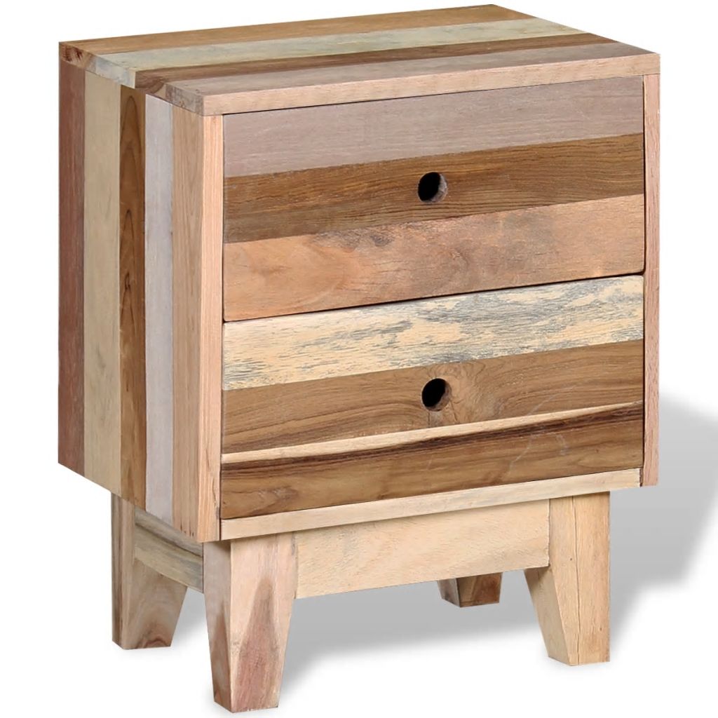 Bedside Cabinet Solid Reclaimed Wood- Bedside Tables - HomeShopIreland - Home Shop Ireland - Bedside Tables - Bedside Cabinet Solid Reclaimed Wood