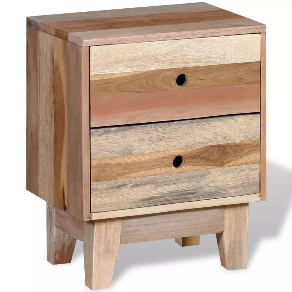 Bedside Cabinet Solid Reclaimed Wood- Bedside Tables - HomeShopIreland - Home Shop Ireland - Bedside Tables - Bedside Cabinet Solid Reclaimed Wood