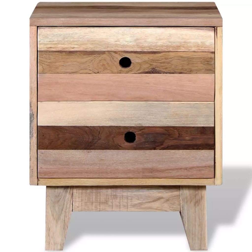 Bedside Cabinet Solid Reclaimed Wood- Bedside Tables - HomeShopIreland - Home Shop Ireland - Bedside Tables - Bedside Cabinet Solid Reclaimed Wood
