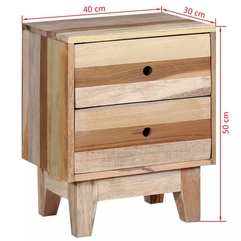 Bedside Cabinet Solid Reclaimed Wood- Bedside Tables - HomeShopIreland - Home Shop Ireland - Bedside Tables - Bedside Cabinet Solid Reclaimed Wood