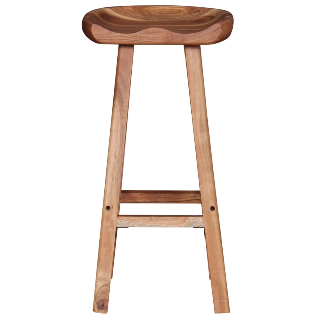 Bar Stools 2 pcs Solid Acacia Wood- Table & Bar Stools - HomeShopIreland - Home Shop Ireland - Table & Bar Stools - Bar Stools 2 pcs Solid Acacia Wood